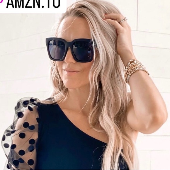 Womens Boyfriend Oversize Sunglasses - Picture 5 of 5